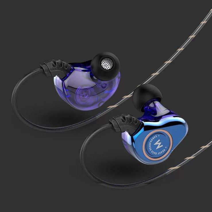 Wired Double Unit Drive In Ear Earphone Bass Subwoofer HIFI 6D Sound Quality Music Sport Earphone Type  C Headset earbuds