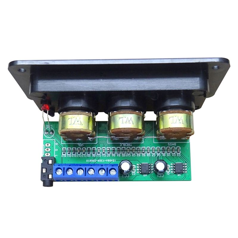 Digital Power Amplifier Audio Board 2X20W Class D Stereo Sound Amplifiers Treble Bass Adjustment Home Theater DIY