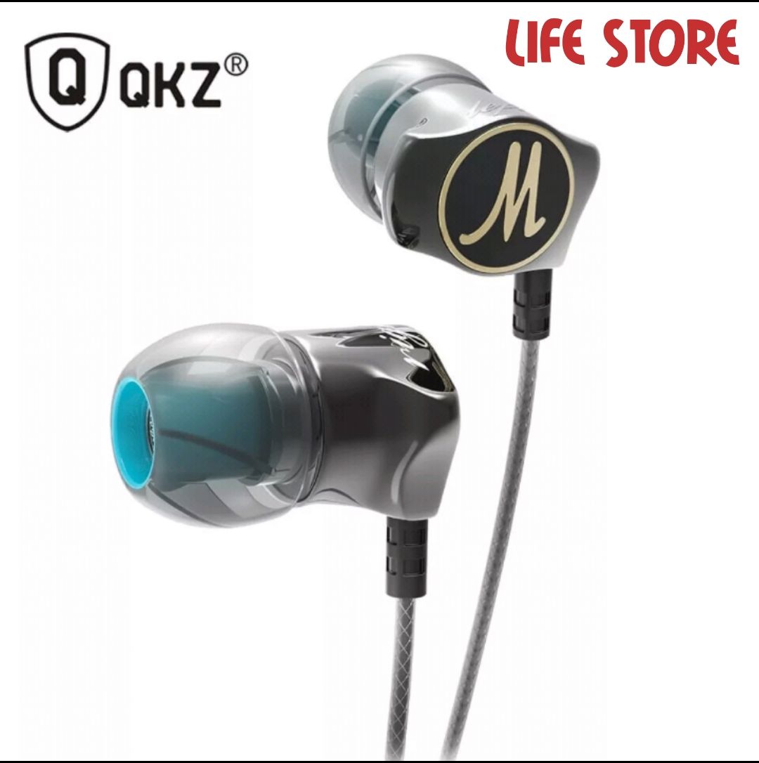 QKZ DM7 Zinc Alloy In Ear HiFi Earphone Stereo Bass Headset