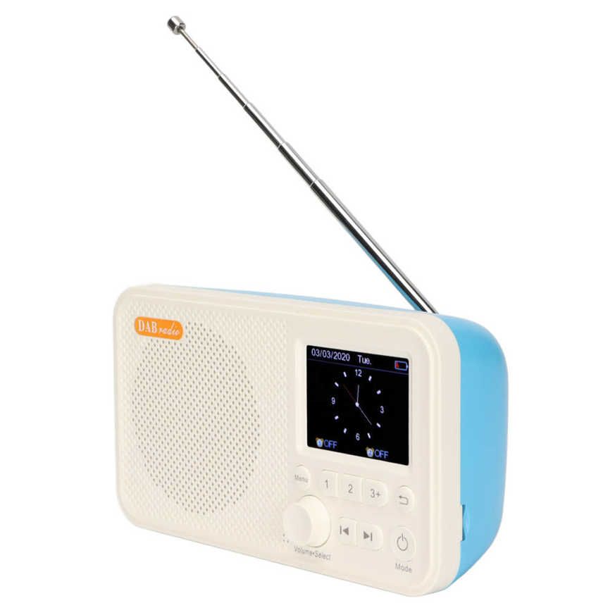 Sala Meng Portable Digital Radio Multifunctional DAB FM R with 2.4inch LCD Display Setting for Elder Home
