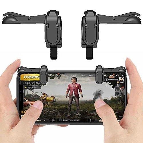 PUBG Mobile Game Controller Triggers Gamepad L1 R1 Sensitive Shoot Aim Joysticks Physical Buttons-Black