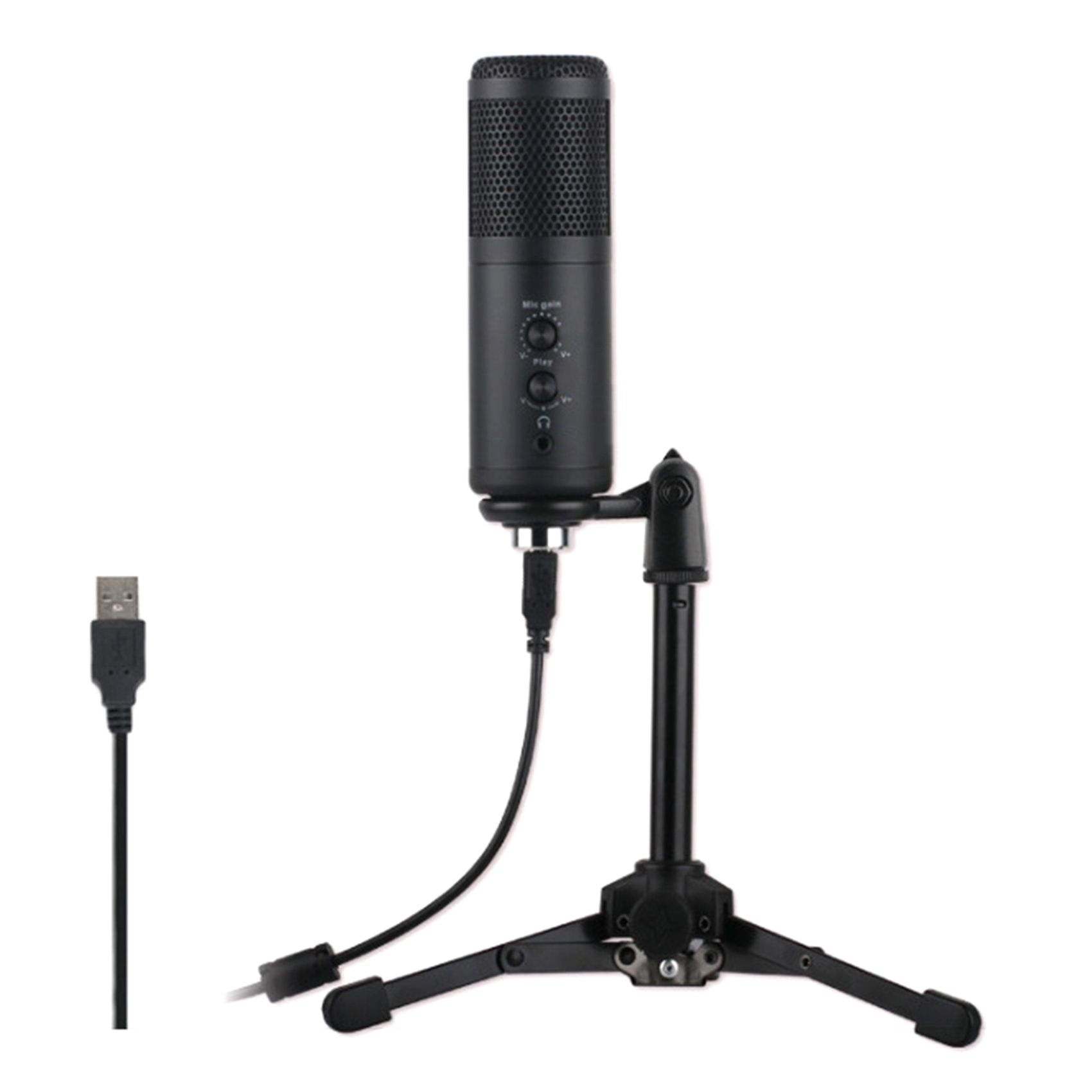 Microphone Professional Condenser Microphone USB Microphone for PC Laptop Gaming Streaming Recording Studio YouTube