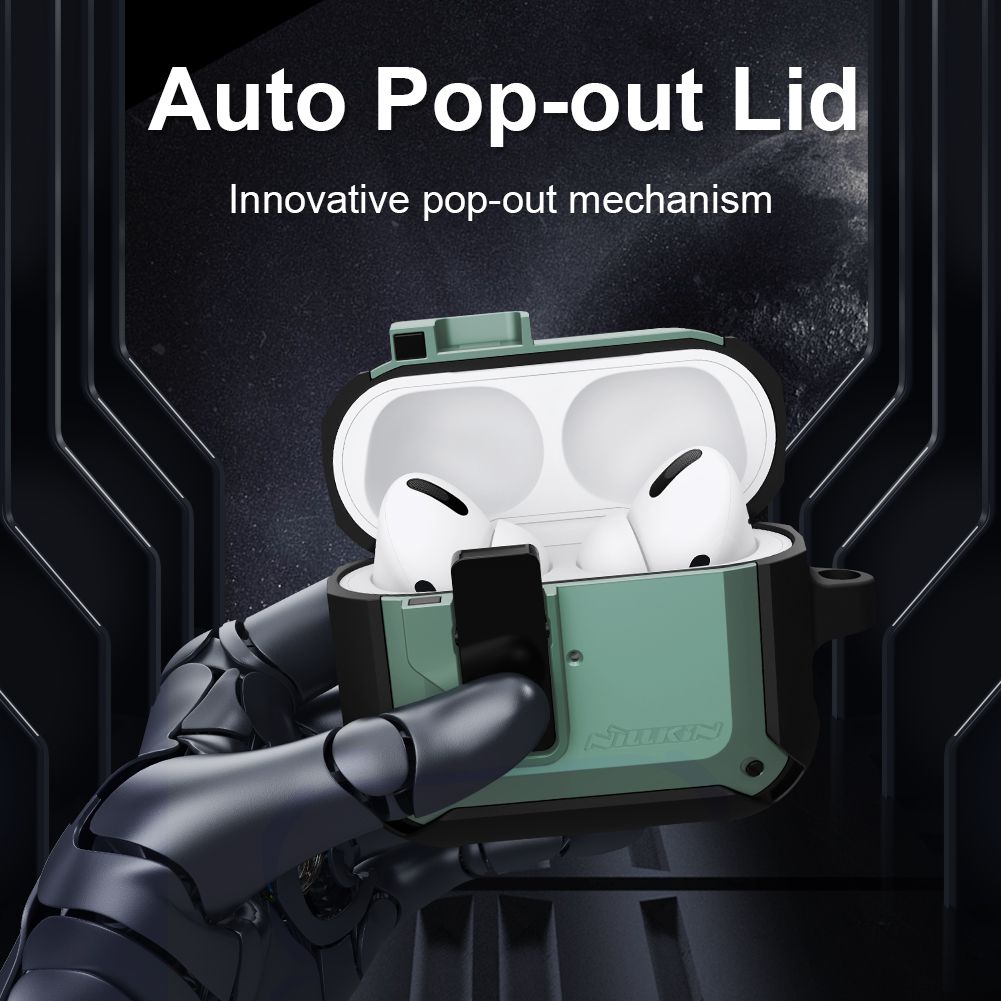 Nillkin For A irPods 1 2 3 TPU + PC Protective Bounce Case Mecha Color Combo Shock and Drop 360 Full Protection A irPods Protective Cover