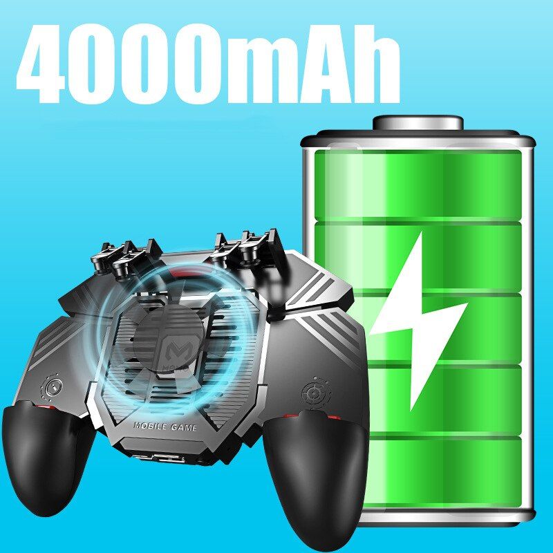 AK77 Game Trigger Phone Cooler Fan Game Controller Pubg Controller With Fan Gamepad Pubg Mobile Trigger L2R2 Shooter Joystick