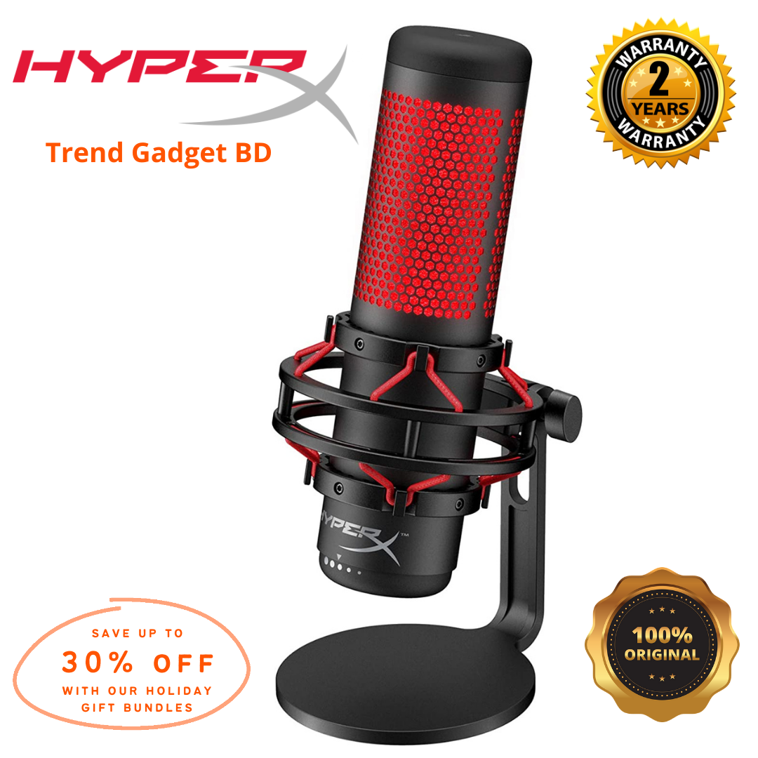 HyperX QuadCast - USB Condenser Gaming Microphone podcasting