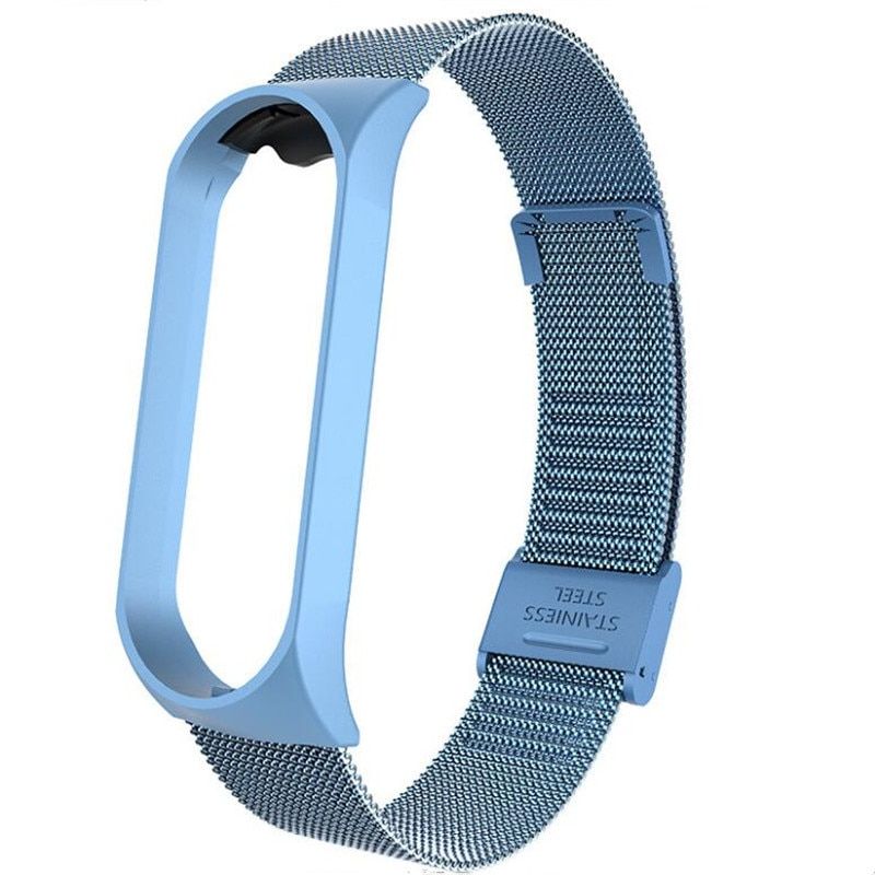 Stainless Steel Wrist Strap for Xiaomi Mi Band 5 6 Metal Watch Band Smart Bracelet for MiBand 3 4 Replaceable Watch Straps