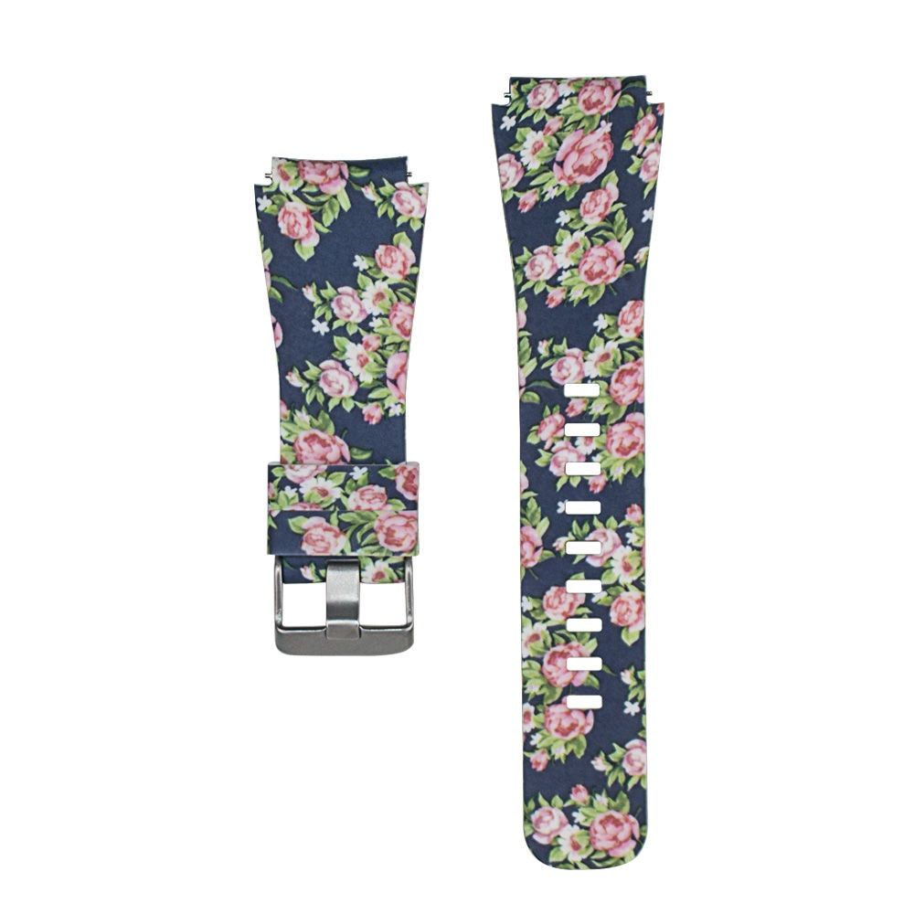 22MM Sport Silicone Watch Strap For Samsung Gear S3 Frontier Classic / Galaxy Watch 46mm smart Watchband Printing Pattern straps