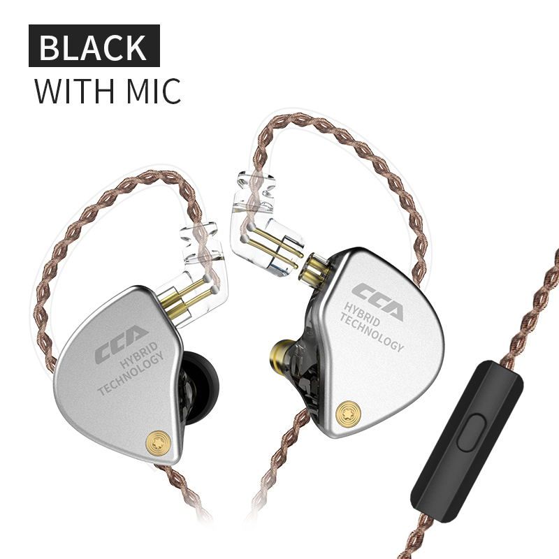 CCA CA4 1BA 1DD Hybrid 2PIN In Ear Earphone HIFI DJ Monito Running Sport Earphone Headset Earbud Headphone C10/C16