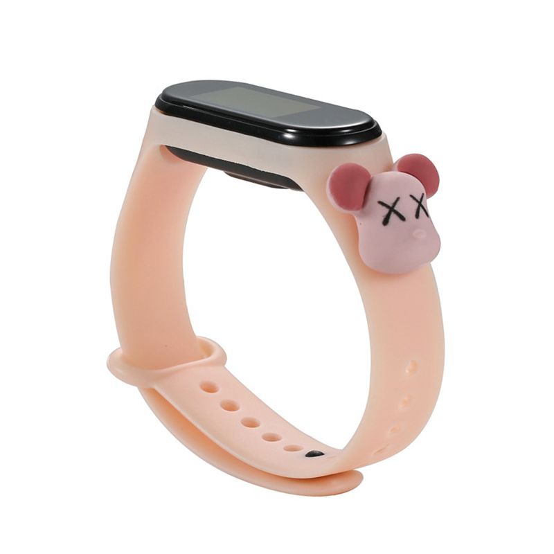 xiaomi miband 2/3/4 band accessories Cute miband 4 strap replacement silicone mi 4 band straps toy my band 3 strap