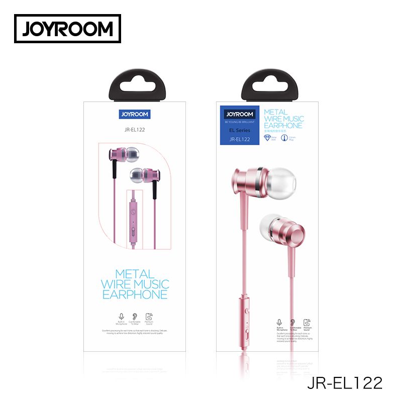 JOYROOM JR-EL122 headphone 3.5mm connector wired earphone with microphone