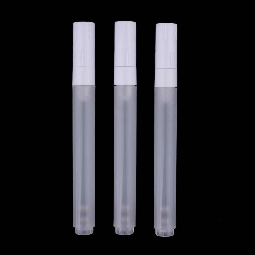 6X 3Pcs Portable Refillable 4.5mm Tips Empty Marker Pens Refill Pen Paint Ink
