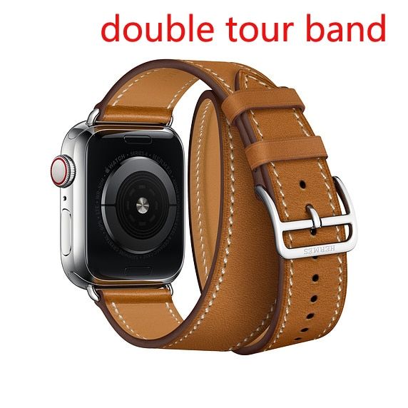 Series 4/3/2/1 single tour 1:1  Leather Cuff Bracelet Leather strap For Apple Watch band series 6 5 SE 38 40 42mm 44mm