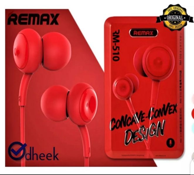 Remix Rm-510 Earphone New Version Red Color - Headphone - Ear Phone