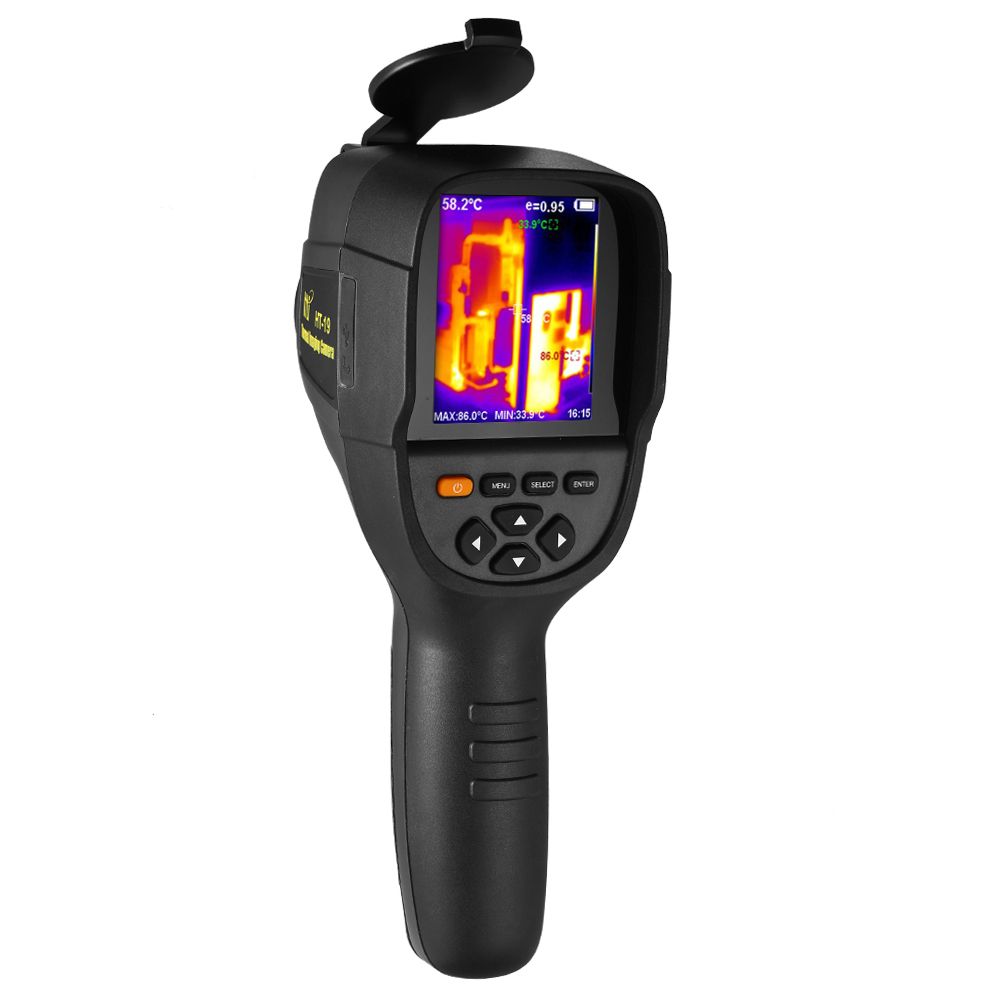 Professional Handheld HD Infrared Thermal Imager Portable Infrared Ther-mo-meter IR Thermal Imager Infrared Imaging Device Thermal Imaging Camera Higher Resolution 320x240&USB Cable