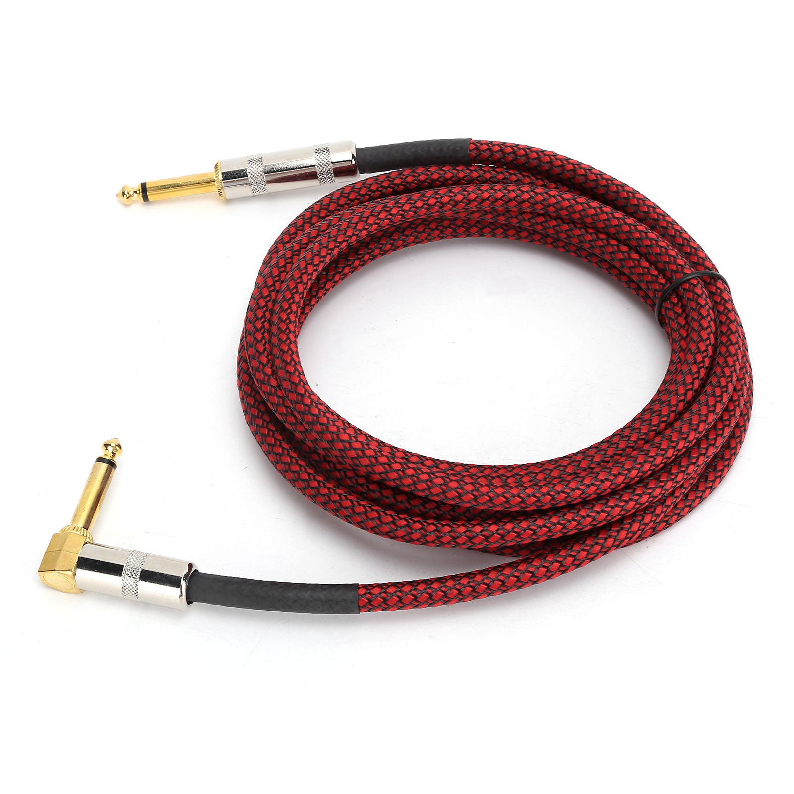 6.35mm Male Guitar Cable Gold-Plated Plug Audio Cord 3Meter For Electronic Organ