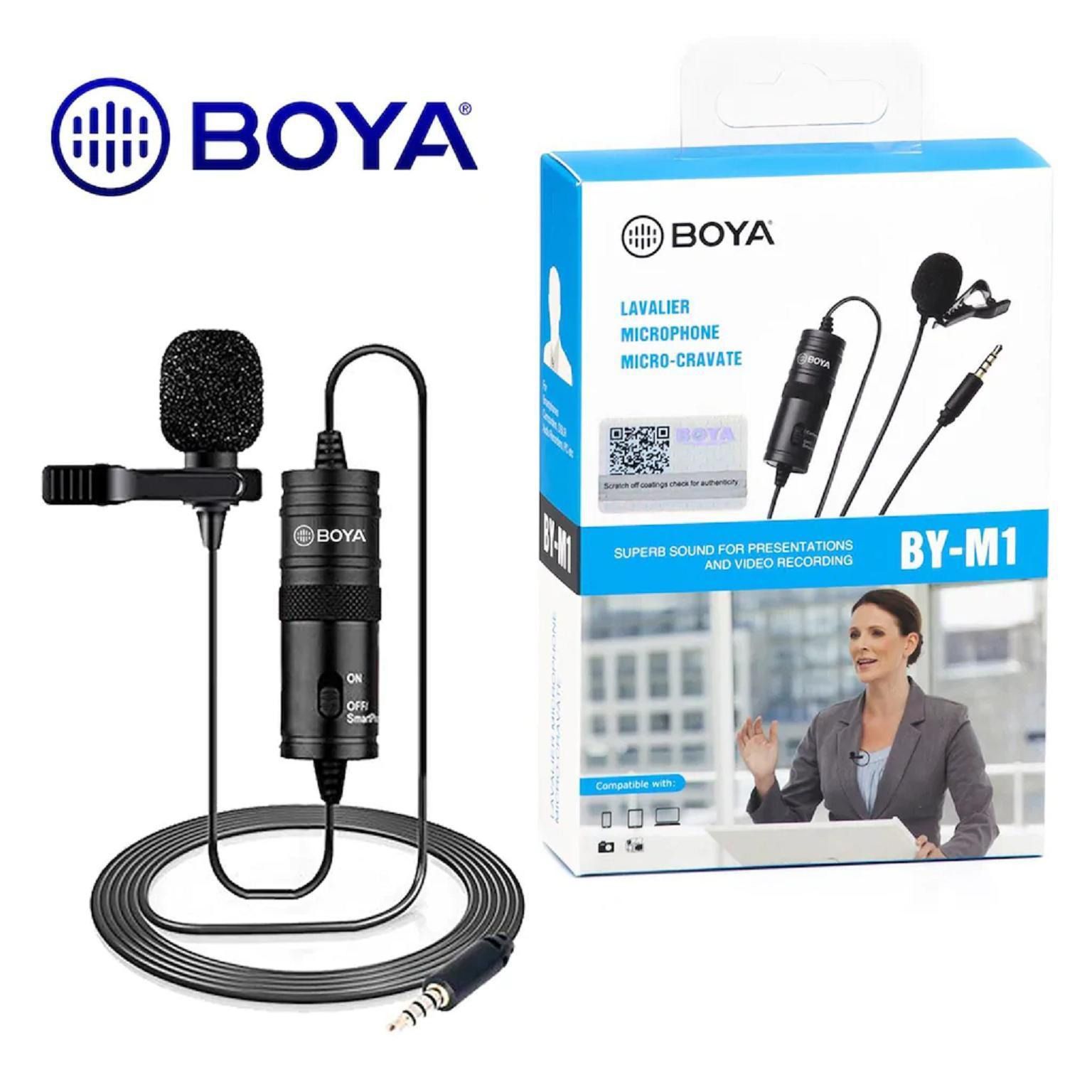 BOYA BY M1 Microphone Boya Professional Microphone For Mobile & Dslr - Black