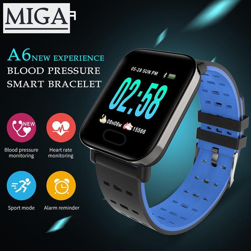 Sanda A6 Sports Color Screen Mmart Bluetooth Multi-functionWatch Waterproof Fitness Smart Bracelet for Android and iOS phones