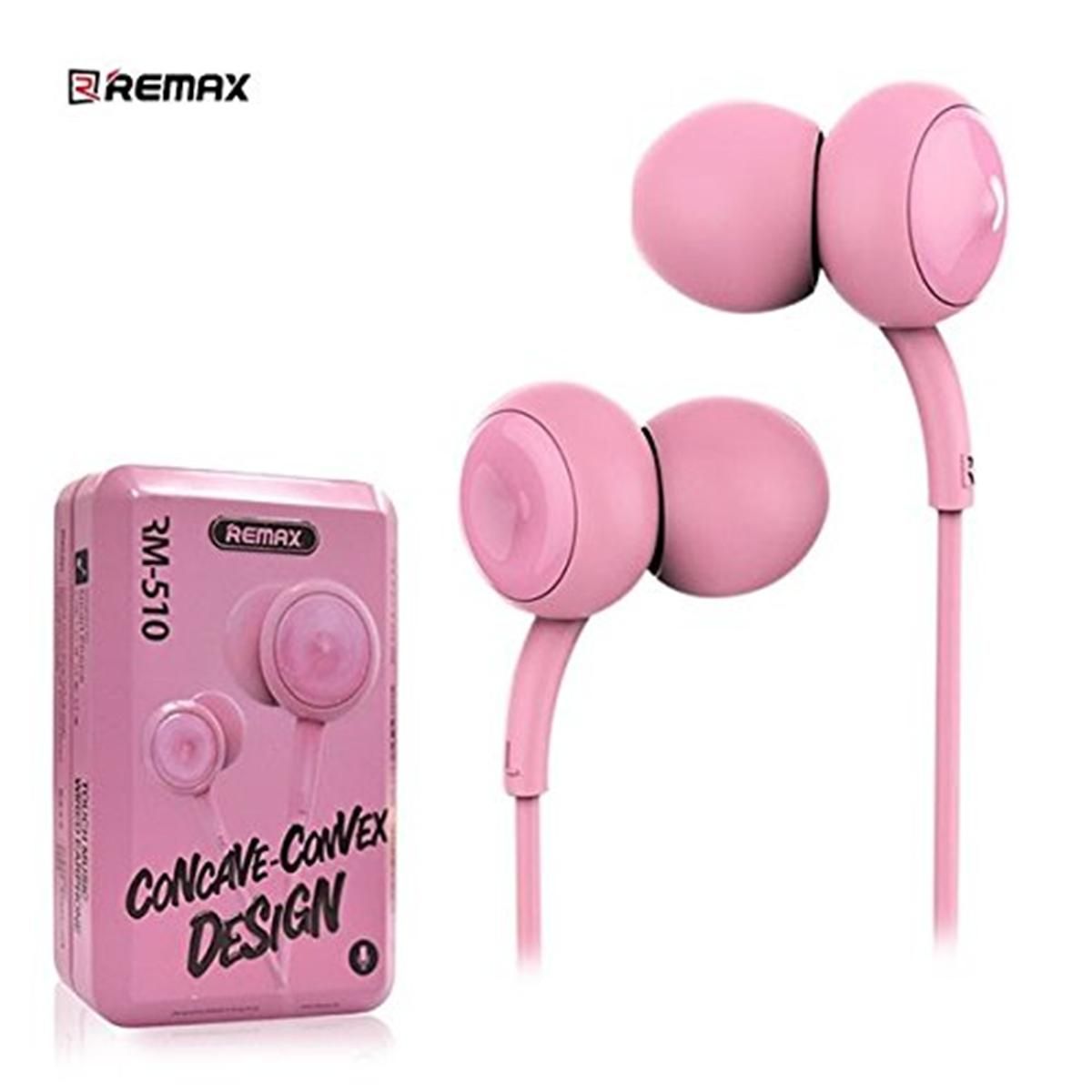 Remax RM 510 Wired In-ear Stereo Music Headset with Mic wire control function - Earphone - Headphone - Headphone - Ear Phone - Earphone