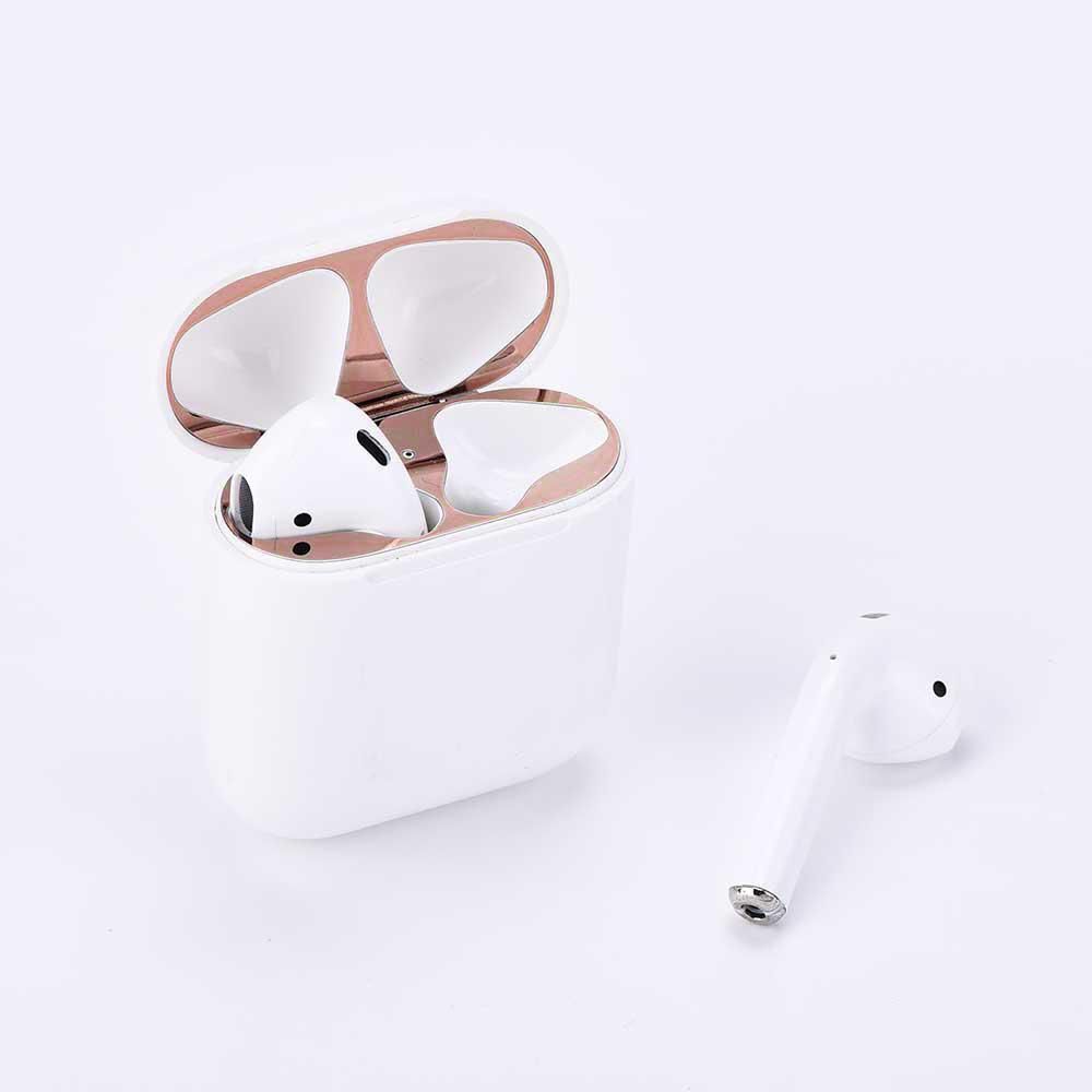 Dust Guard For AirPods,Luxurious Looking 18K Gold Plating Dustproof Film For Protecting AirPods From Iron