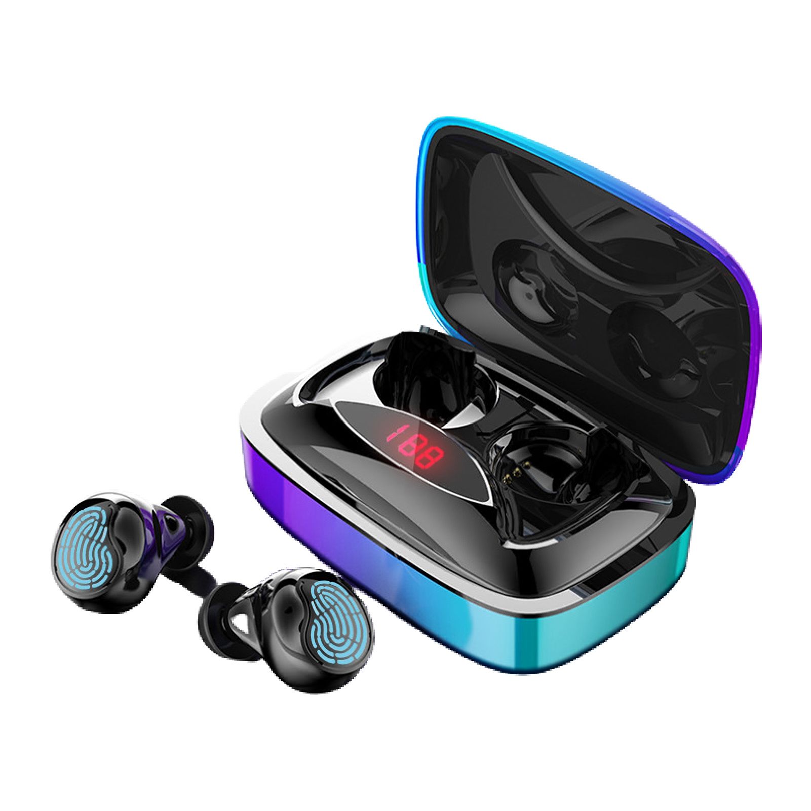 Mini TWS Bluetooth 5.0 Wireless Smart Touch In-ear Earphone Heavy Bass Earbuds