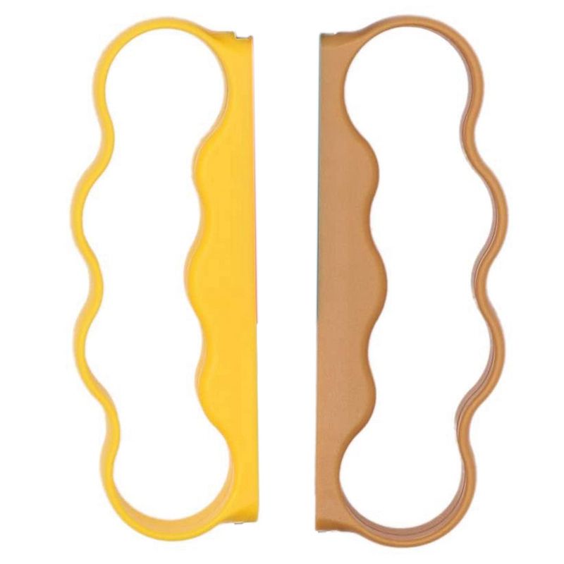 Hand Grips for Fitness Boxing Switch, Game Controller Accessories for Switch Joy Con Boxing Game, 2 Packs-Yellow Brown