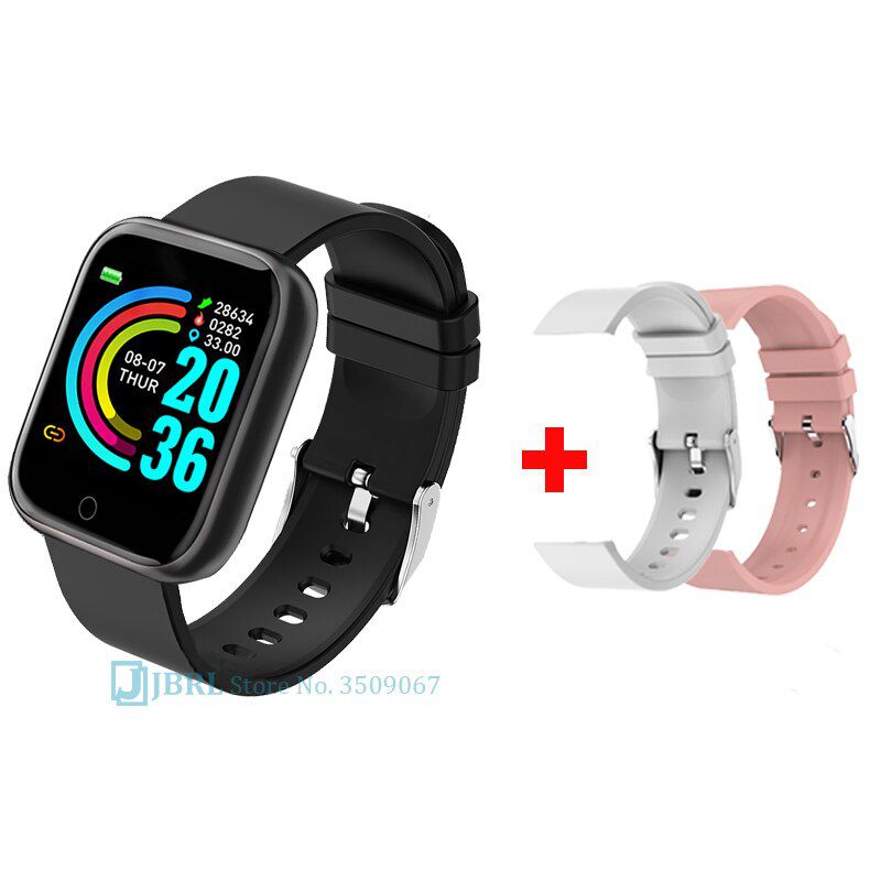 Sport Silicone Smart Watch Women Men Smartwatch For Android IOS Waterproof Fitness Tracker Bracelet Electronics Smart Clock