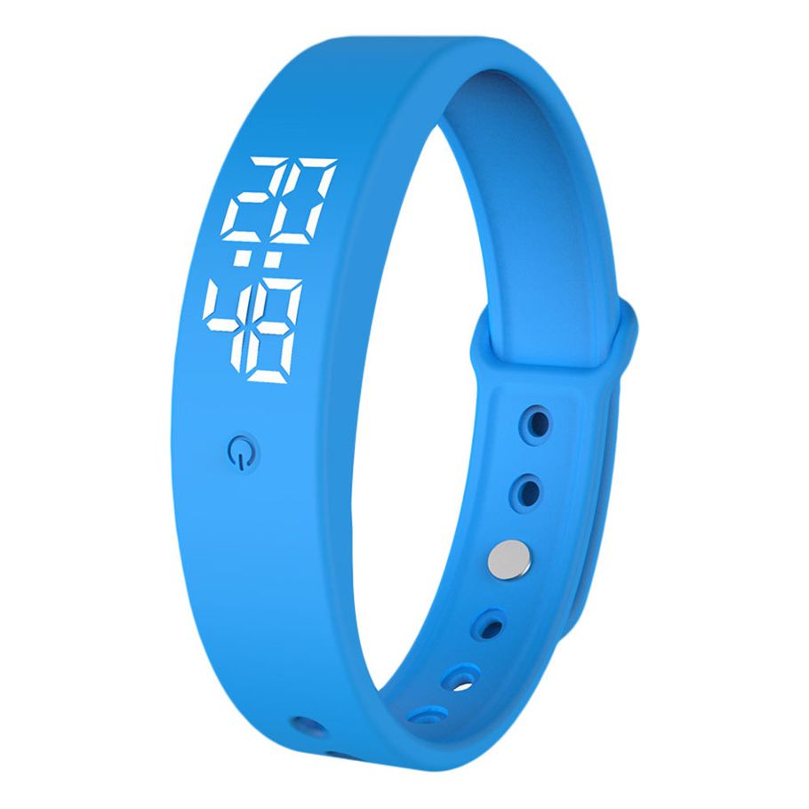 V9 Body Temperature Monitor Thermometer Vibration Alarm Wristband Smart Bracelet