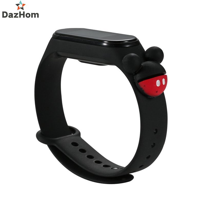 1 pcs xiaomi miband 2/3/4 band accessories Cute miband 4 strap replacement silicone mi 4 band straps toy my band 3 strap with abrasion performance