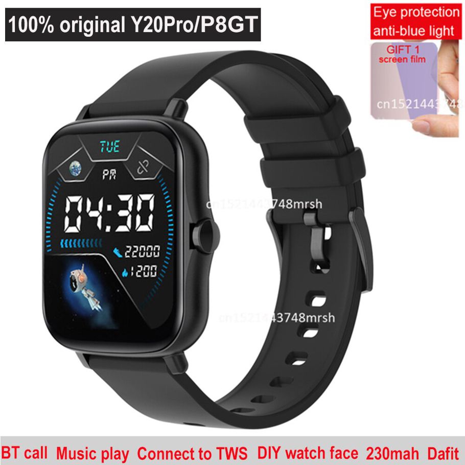 P8/Y20 P8 Plus/Y20 Pro P8GT/Zero P8Mix Smart Watch Men Fitness Tracker Blood Pressure Women Smartwatch Watch Face Custom