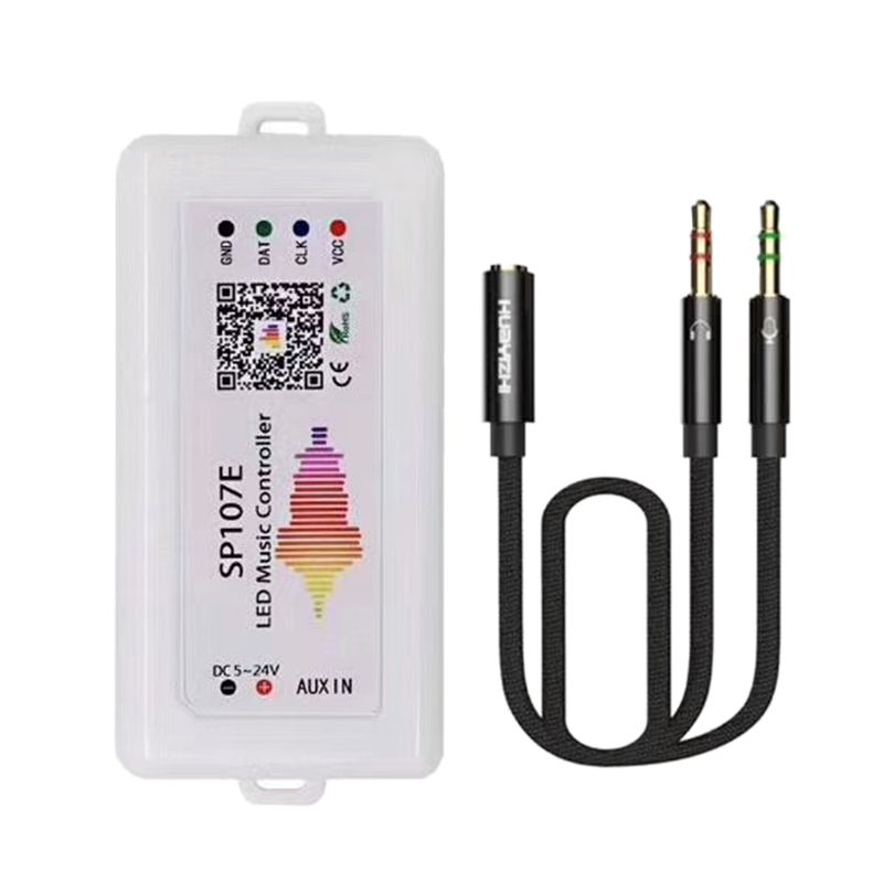 WIFI RGB SP107E Pixel IC SPI Music Bluetooth Controller for WS2812 SK6812 SK9822 RGBW APA102 LPD8806 WS2815 Strip DC5-24V