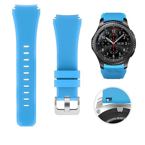22mm Silicone band for samsung Galaxy Watch 46mm High quality sports strap for Samsung Gear S3 Classic/Frontier huawei watch gt