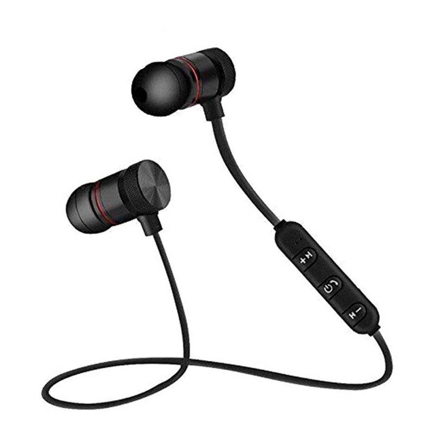 Metal Sports Bluetooth Headphone Sweat Proof Earphone Magnetic Earpiece Stereo Wireless Headset for Mobile Phone for Android