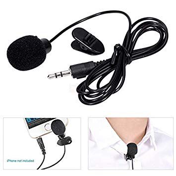 YW - 001 Practical 1.5 Meters 3.5mm Hands Free Clip On Mini Lapel Microphone for PC Laptop