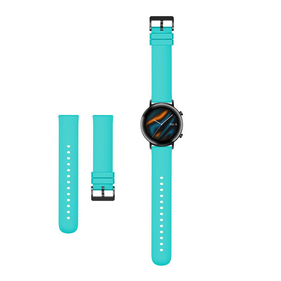 20mm Silicone Watch Band for Huawei Watch GT2 42mm Soft Sport Strap for Samsung Galaxy 42mm Active2 Gear S2 Watchband Bracelet