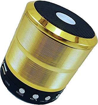 Mini Bluetooth Speaker WS-887 -Black; Blue, Red, & Gold
