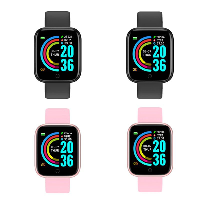 Smart Watch Y68 D20 Fitness Bracelet Heart Rate Monitor Blood Pressure Bluetooth Watch for IOS Android Phone Watch