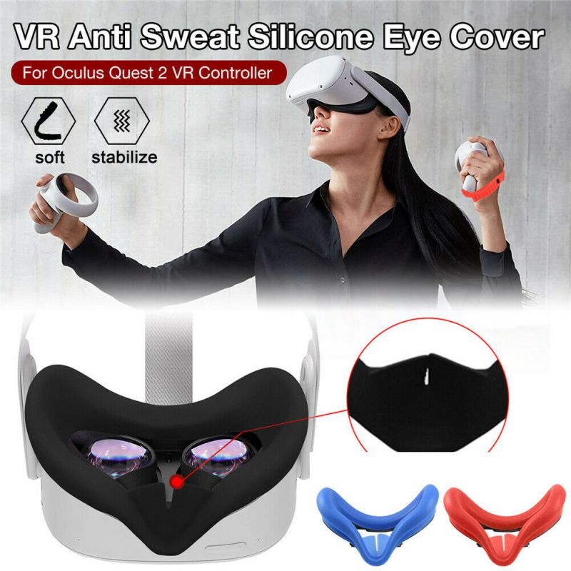 BBOOM Soft Silicone Eye Cover Anti Sweat Eye Pad For Oculus Quest 2 Glasses Washable And Nonslip VR Headset Accessory