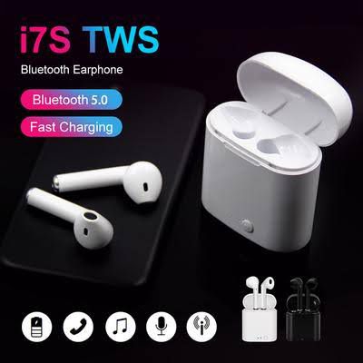 i7s tws Headphones Bluetooth Wireless Headsets Stereo Bass Earbuds