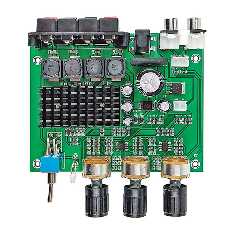 TPA3116D2 80Wx2 Stereo Amplifier Audio Board TPA3116 Digital Amplifier Sound Preamplifier Tone High Power DC12-24V 1PC