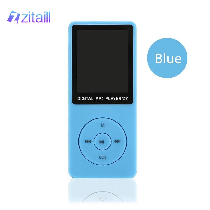 Zzitaill 1.8 inches LCD Screen Digital MP3/MP4 Music Video Player Support 32GB Memory TF Card FM Radio Video Recording E-book with Earphone