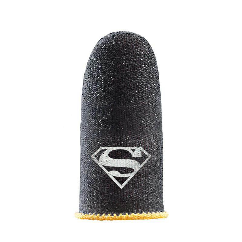 Super Man Logo WASP Mobile Gaming Finger Sleeves - Black Colour / Sweatproof Gloves for PUBG Mobile Gaming - Black Colour