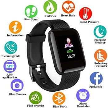 D116 plus smart bracelet fitness band Heart Rate Blood Pressure Monitor Wristband Outdoor Sports Fitness waterproof watch for man