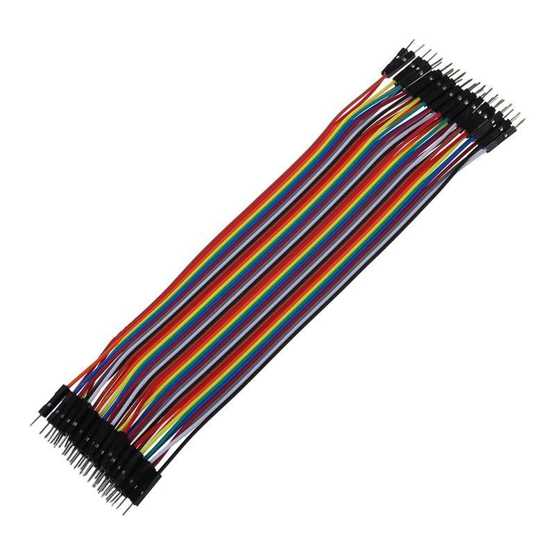 【MIGAPALAZA】 40pcs 20cm 2.54mm male to male Breadboard jumper wire cable for Arduino