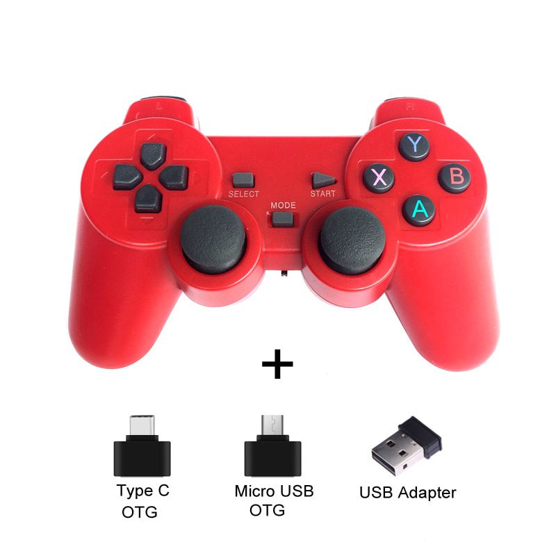 2.4G Wireless Gamepad For PS3 Android Phone TV Box PC Joystick For Xiaomi OTG Smart Phones Game Controller Remote Joypad