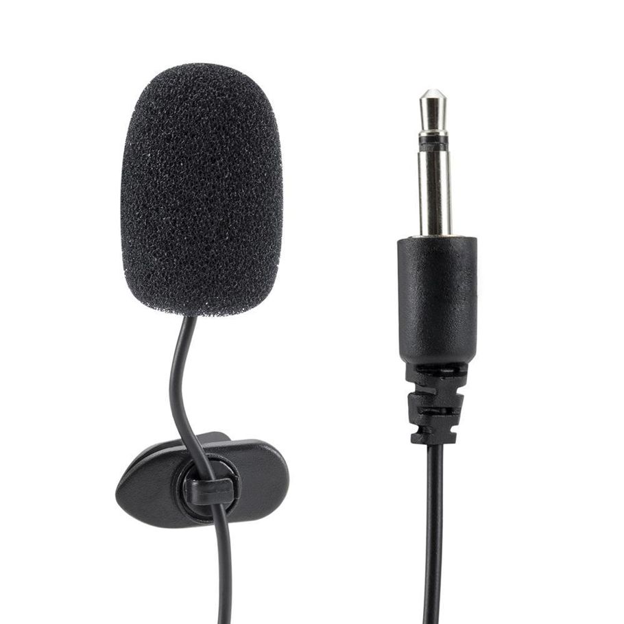 Portable 3.5mm Hands-Free Mini Wired Collar Clip Lapel Lavalier Microphone For PC Laptop Lound Speaker