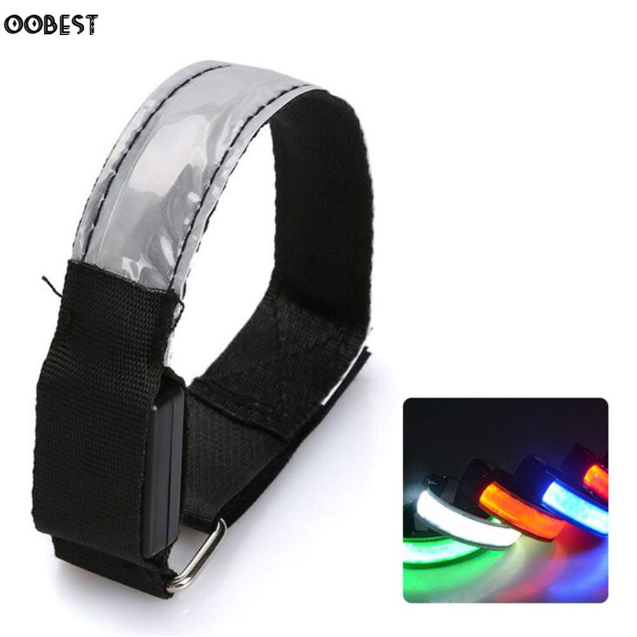 Outdoor Sport Night Running Oversleeve LED Lamp Safety Belt Arm Legs Warning Bracelet Cycling Party Luces with nice material