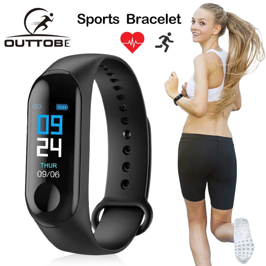Bluetooth Smart Watch Smart Bracelet Sports WristbandHeart Rate Blood Pressure Smart Band Fitness Pedometer IP67 Waterproof Watch Touch Screen Sport Smart Watch