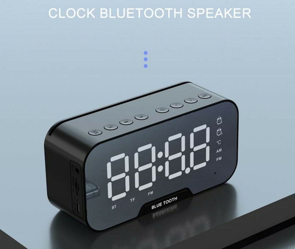 Bluetooth Alarm Clock MP3 FM Radio & Speaker Bluetooth Alarm Clock Speaker