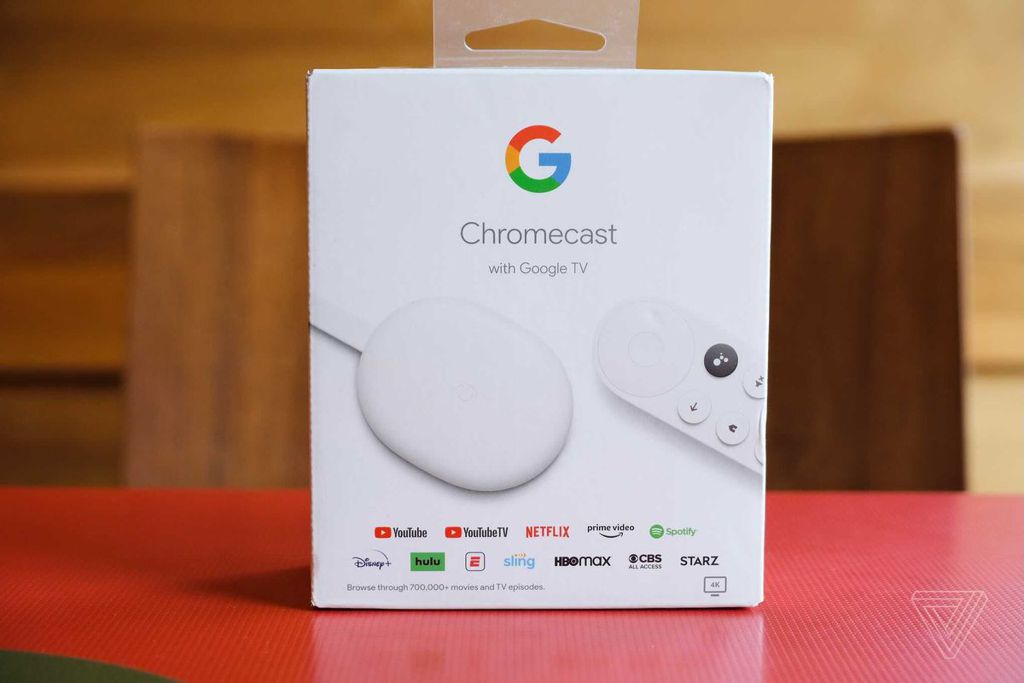 Google Chromecast with Google TV 4K HDR Streaming Media Player Google Assistant Voice Control in Snow