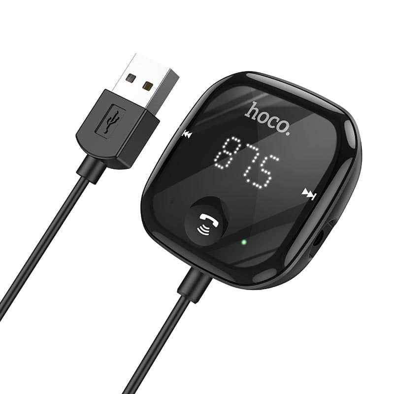 Hoco E65 Connected With Car Bluetooth FM Transmitter Wireless Car Compact And Portable Digital Display Audio Adapter
